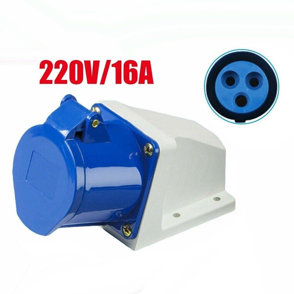 Car Accessories Mains Hook Up Socket Inlet Female with Flap Camper Caravan Motorhome 16A 220V A4185